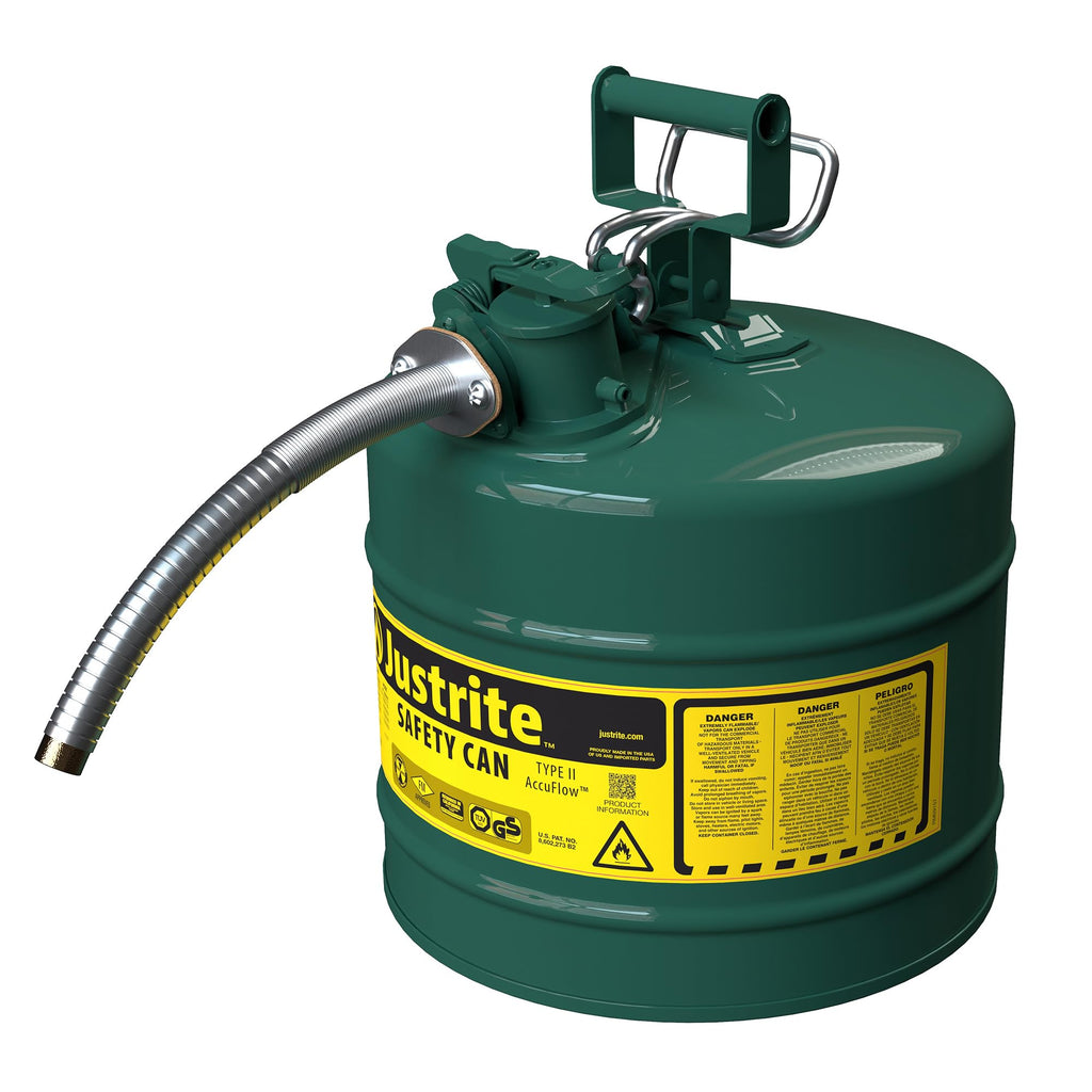 Green Galvanized Steel Safety Can W602