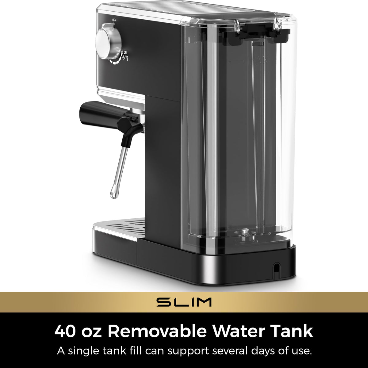 Slim Espresso Machine with Milk Frother A522