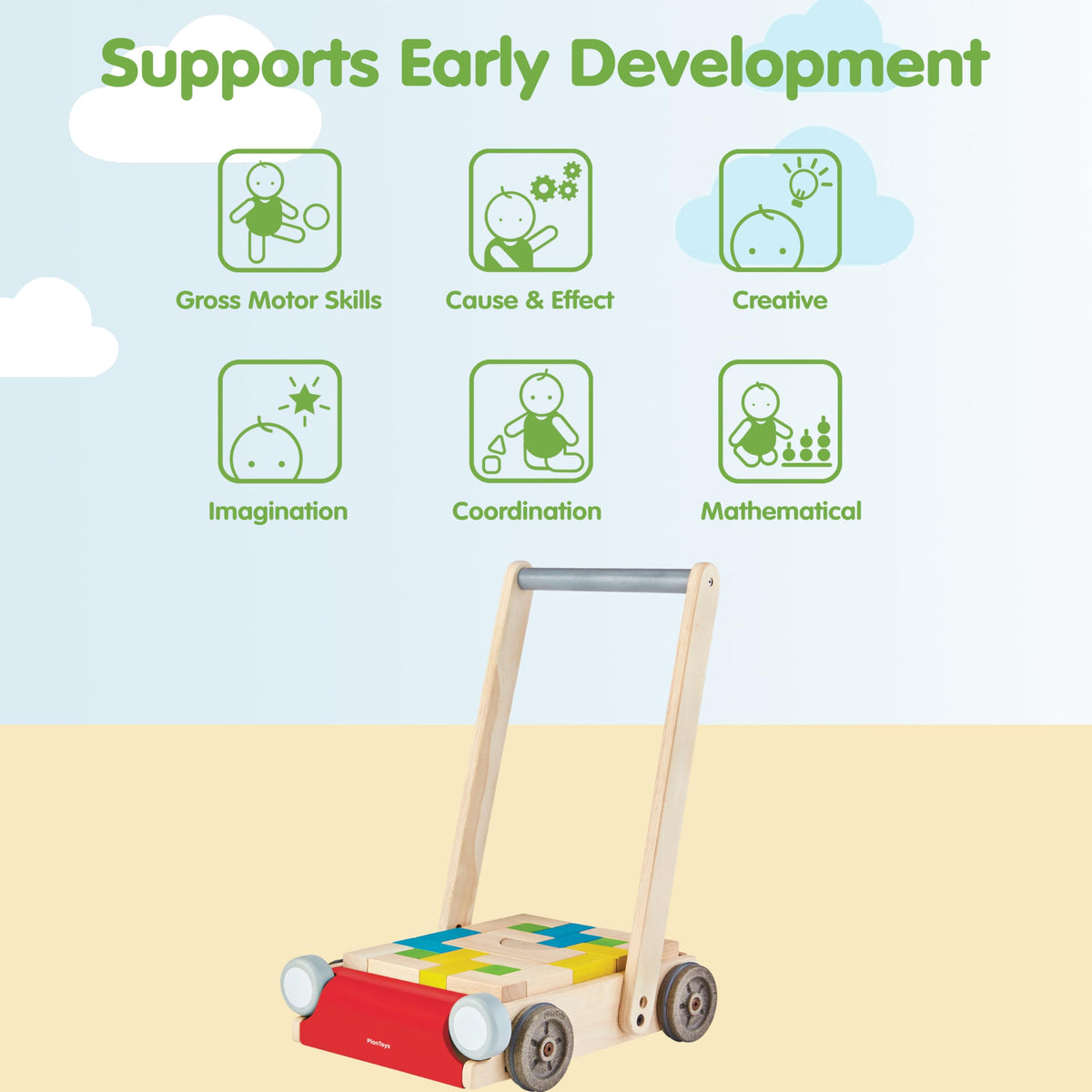 Wooden Baby Walker O57526