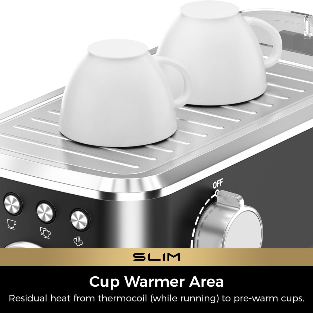 Slim Espresso Machine with Milk Frother A522