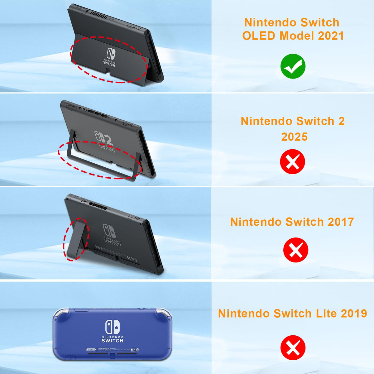 Kid-Friendly Case for Nintendo Switch OLED Model F2503