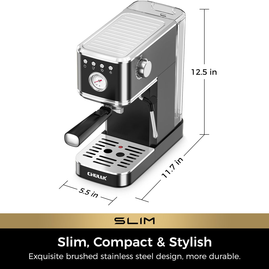 Slim Espresso Machine with Milk Frother A522