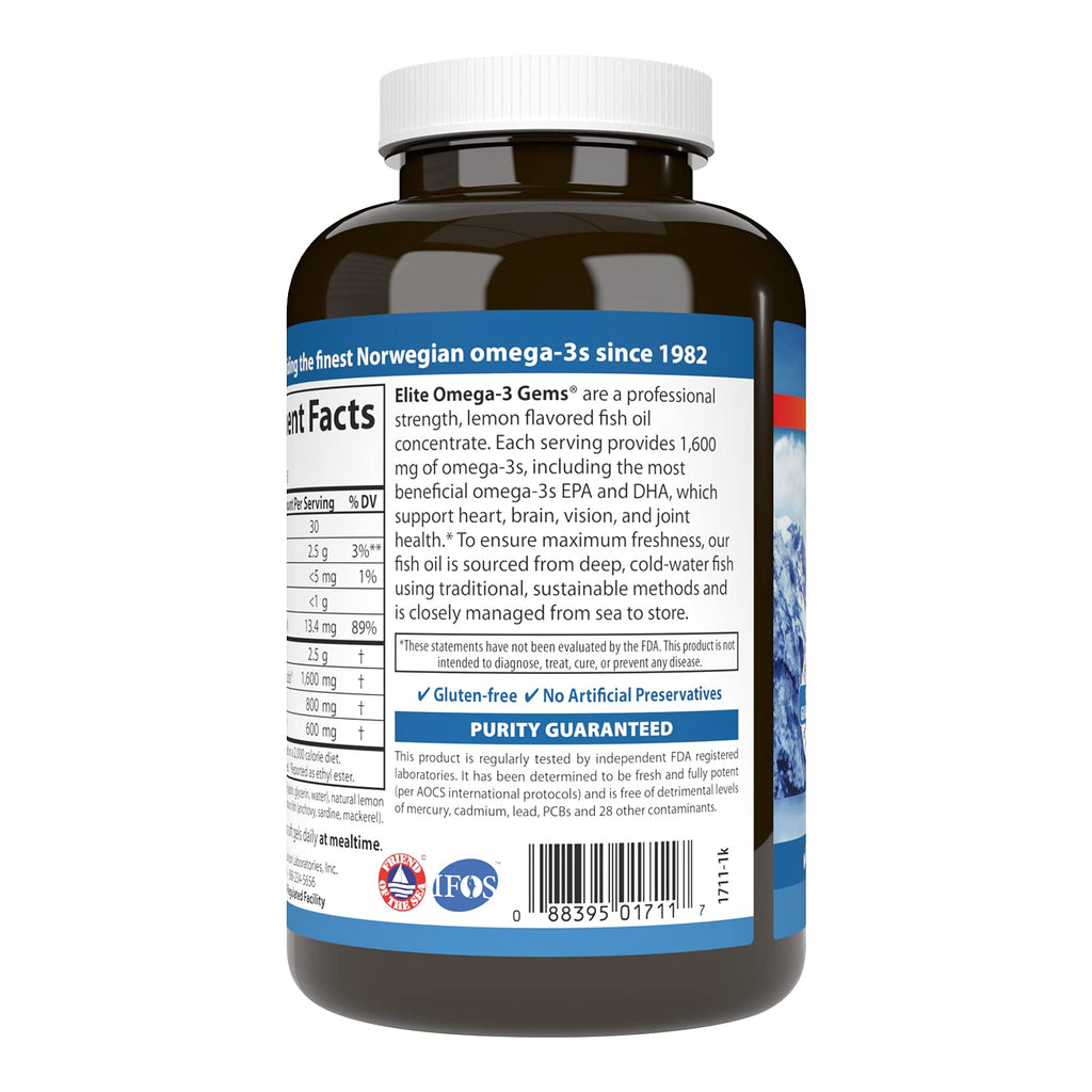 Omega-3 1600 mg Lemon 90 Softgels L246