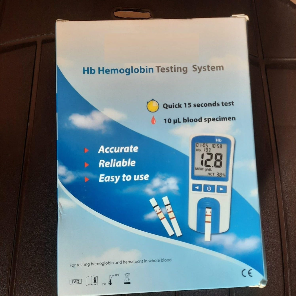 Hemoglobin Test Meter Kit with 50 Test Strips X3066