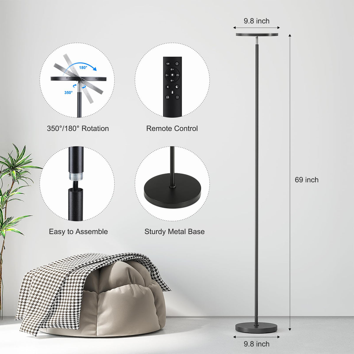 Floor Lamps with Remote Control P161