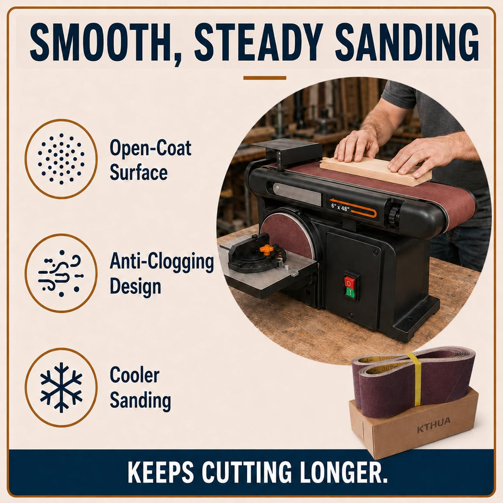 4x36 Aluminum Oxide Sanding Belts, 12 Pack W54280