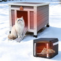 Insulated Outdoor Cat House with Liner E168