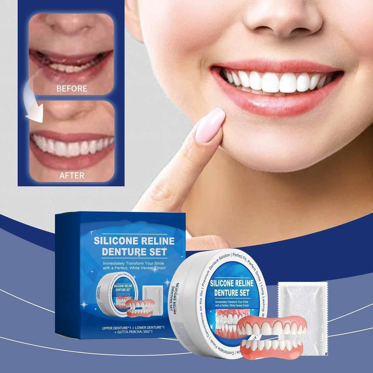 Silicone Denture Reline Kit 2 Set R6783