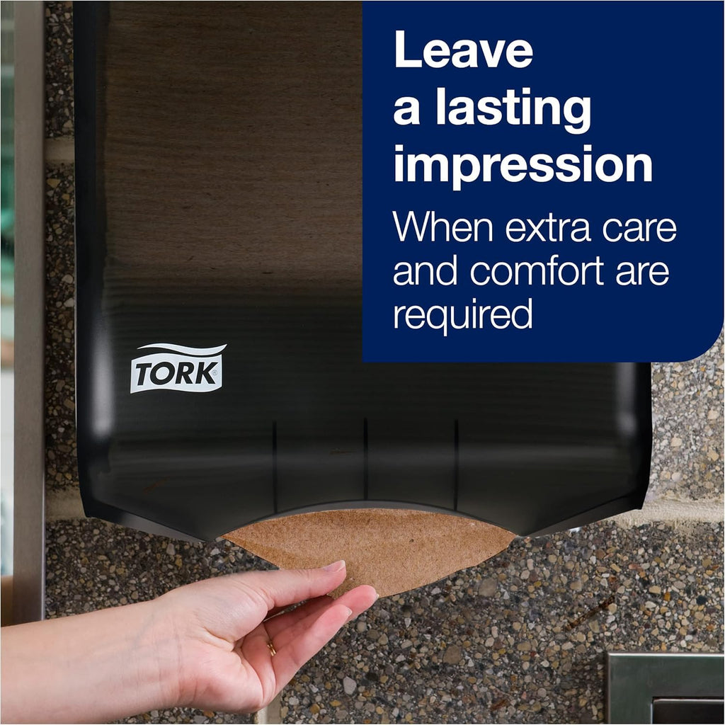 Black Multifold Hand Towel Dispenser with Multifold Hand Towel F826840