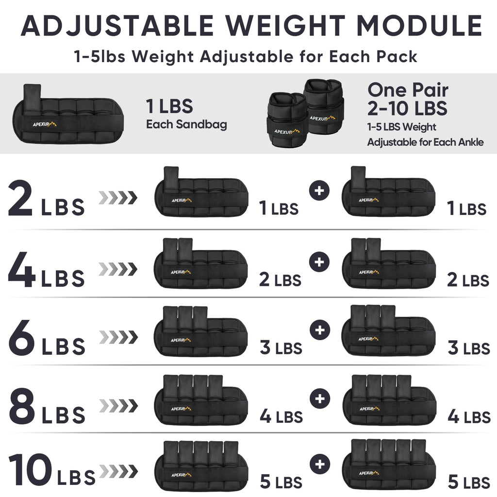 Adjustable Ankle Weights and Weighted Vest M1617