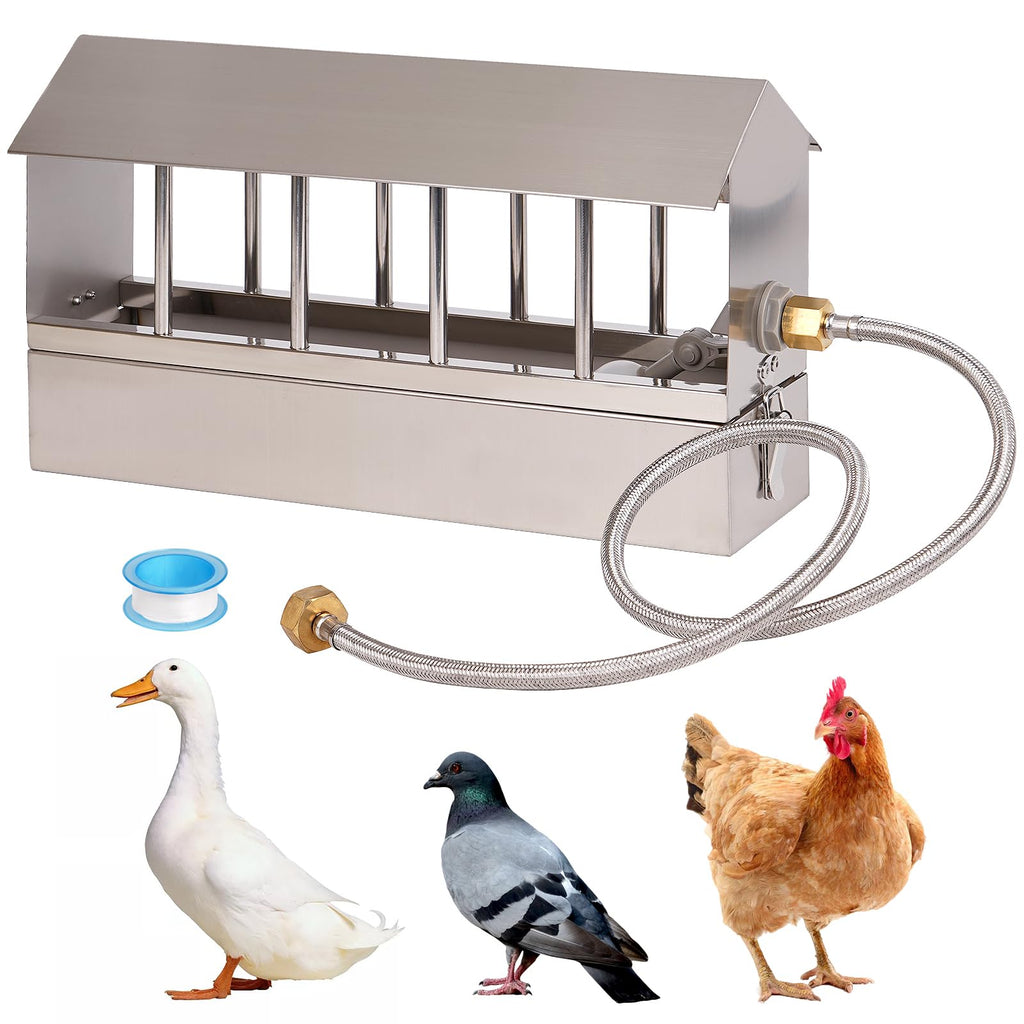 Automatic Stainless Steel Chicken Waterer with Float Valve U9207