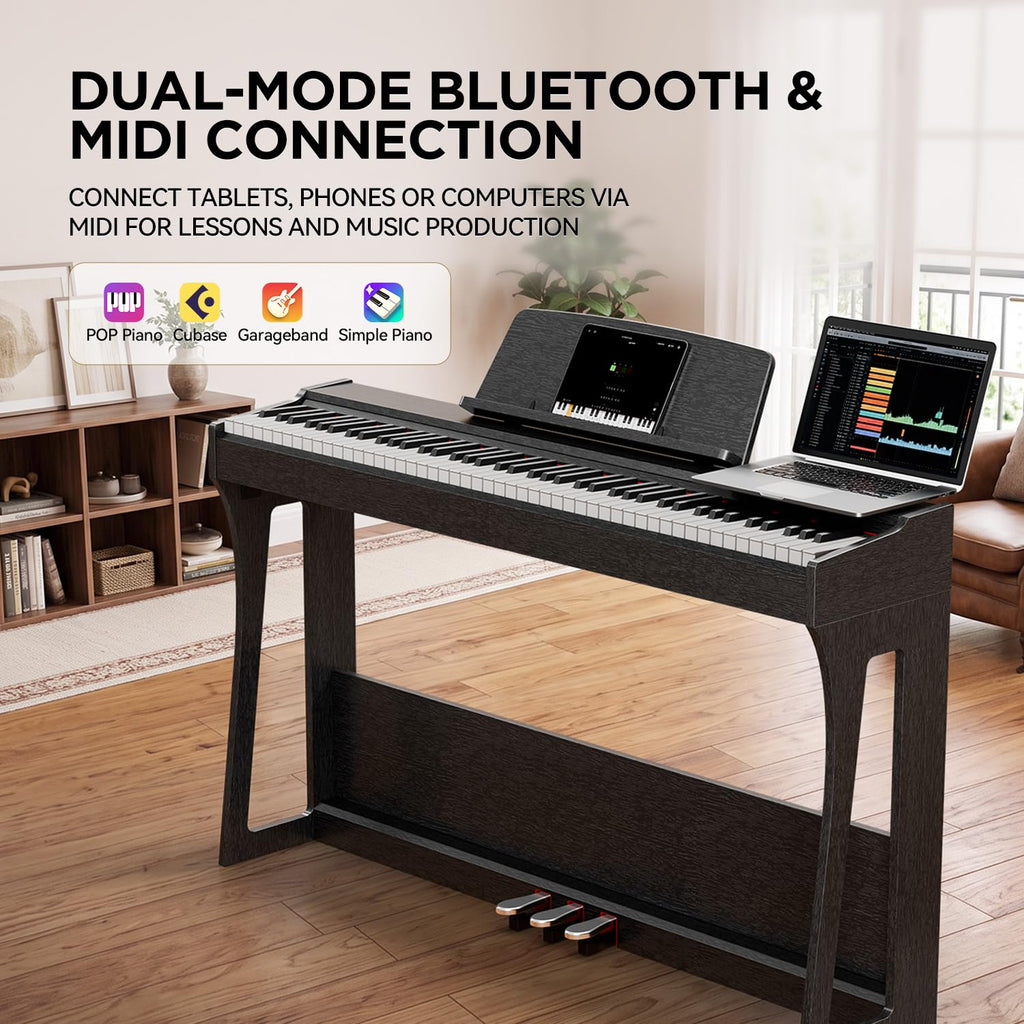 88-Key Weighted Keyboard Piano with Hammer Action G4154