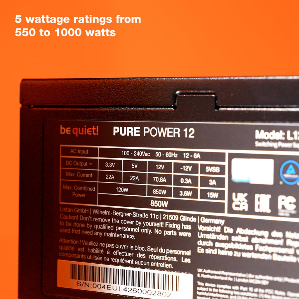 750W 80 Plus Gold ATX 3.1 Power Supply E8572