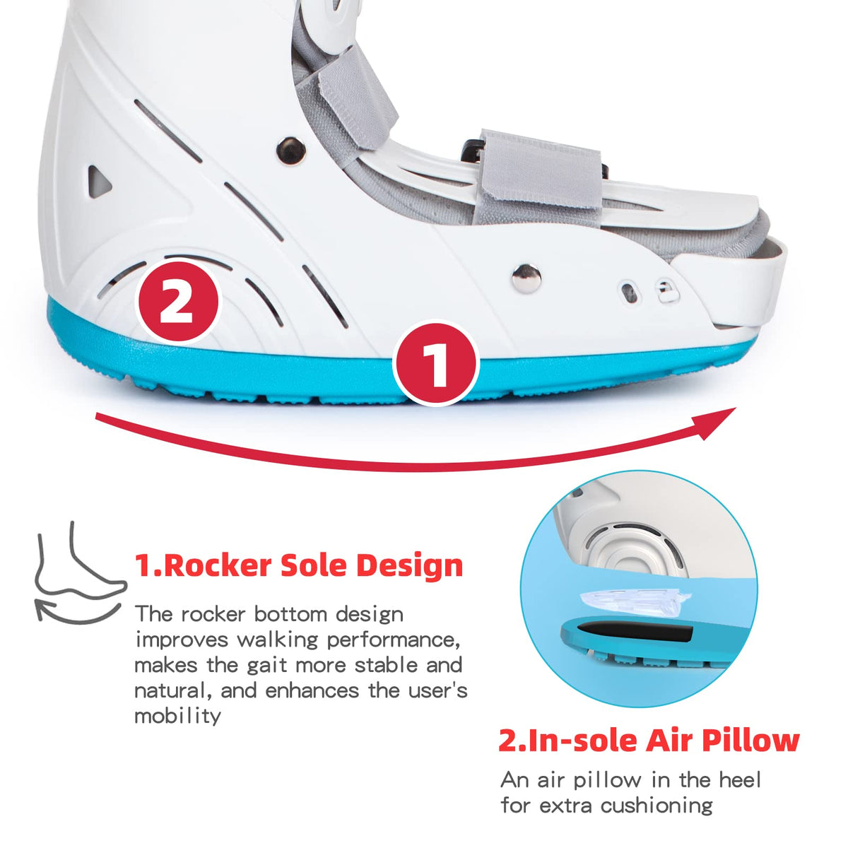 Inflatable Tall Walking Boot B662