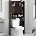 Over The Toilet Storage Cabinet with Doors and Shelves H730