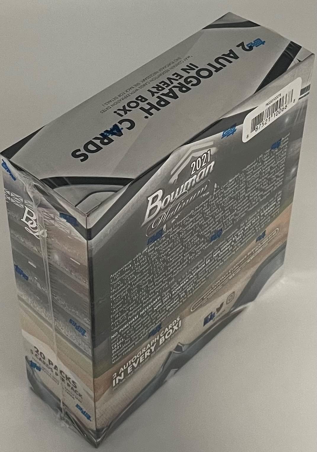 2021 Bowman Platinum MLB Baseball Card Mega Box D8786
