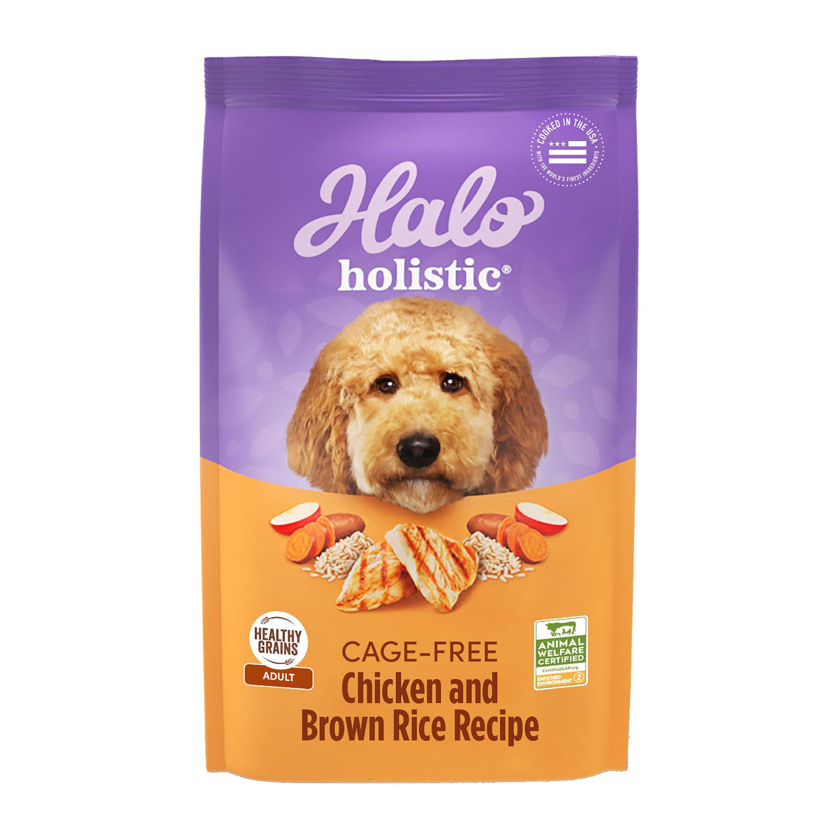 Dry Dog Food, Cage-Free Chicken & Brown Rice Recipe, 21 lb H6333