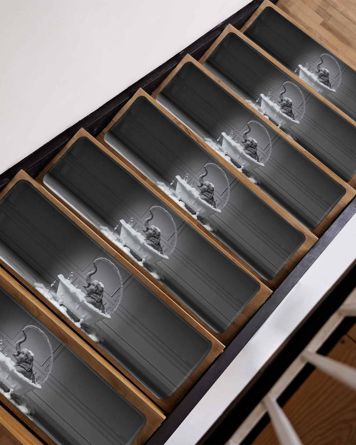 Grey Non Slip Stair Treads 15PCS C375