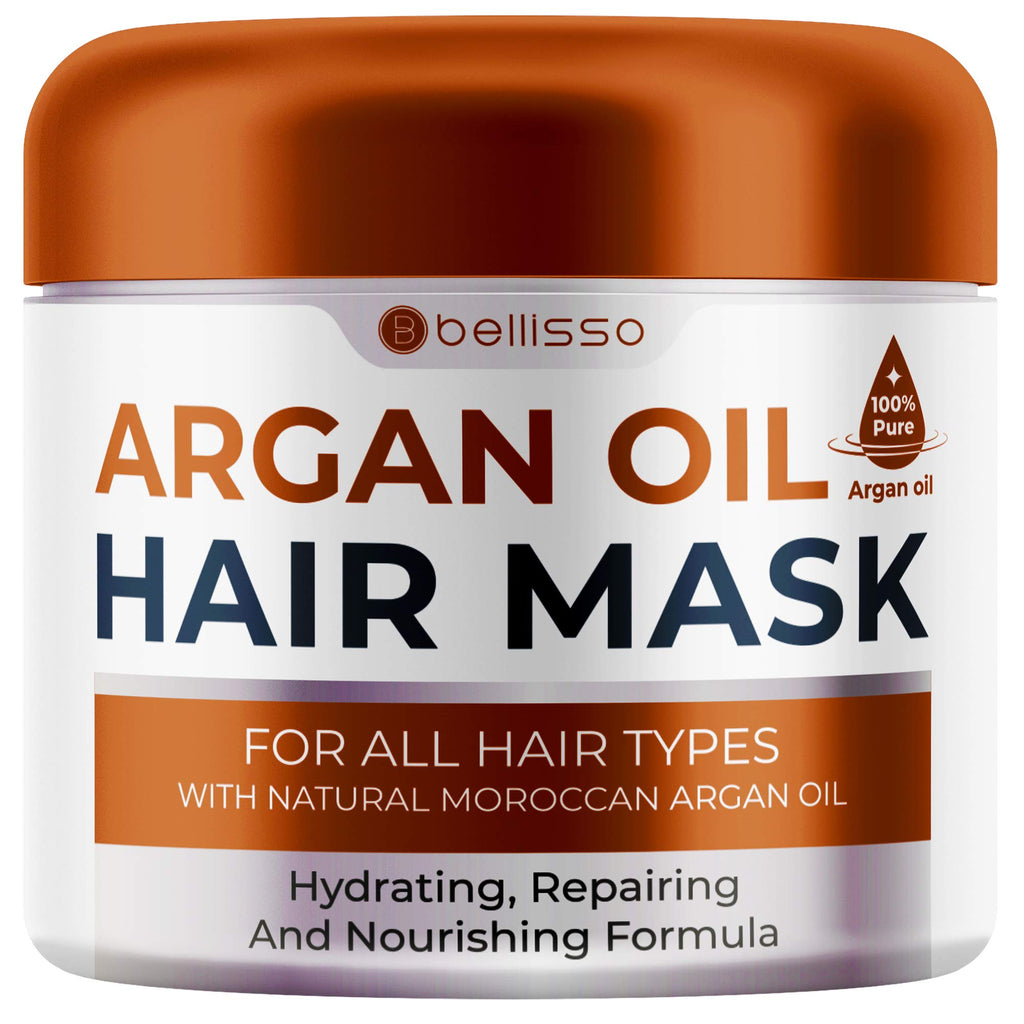 Coconut Shampoo and Conditioner Set and Moroccan Argan Oil Mask and Hair Serum U9839