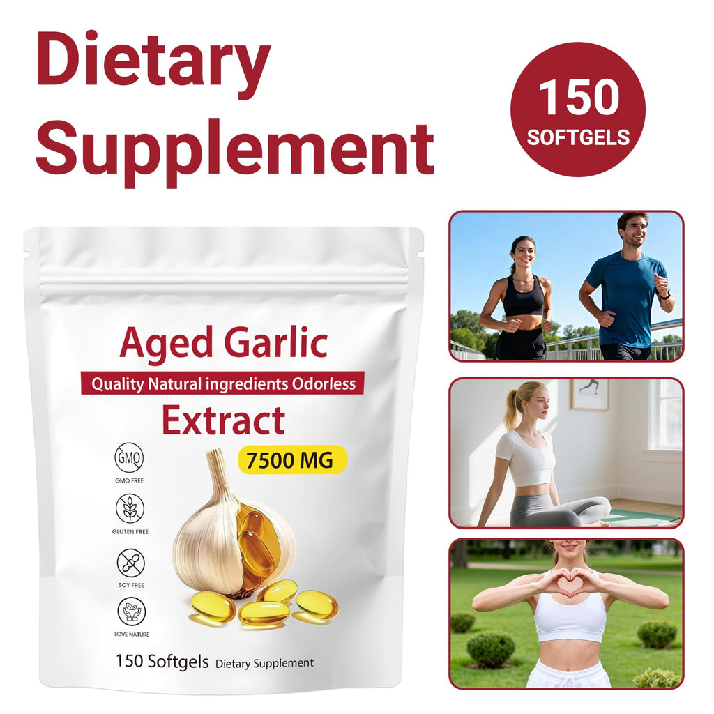 Odorless Aged Garlic Extract 7500mg Softgels G323164