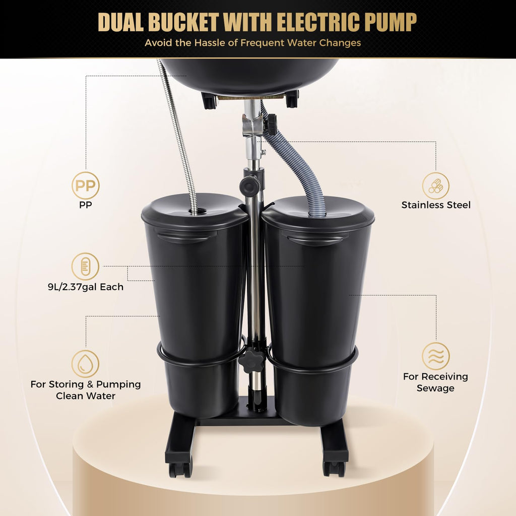 Portable Shampoo Bowl with Electric Pump P794744