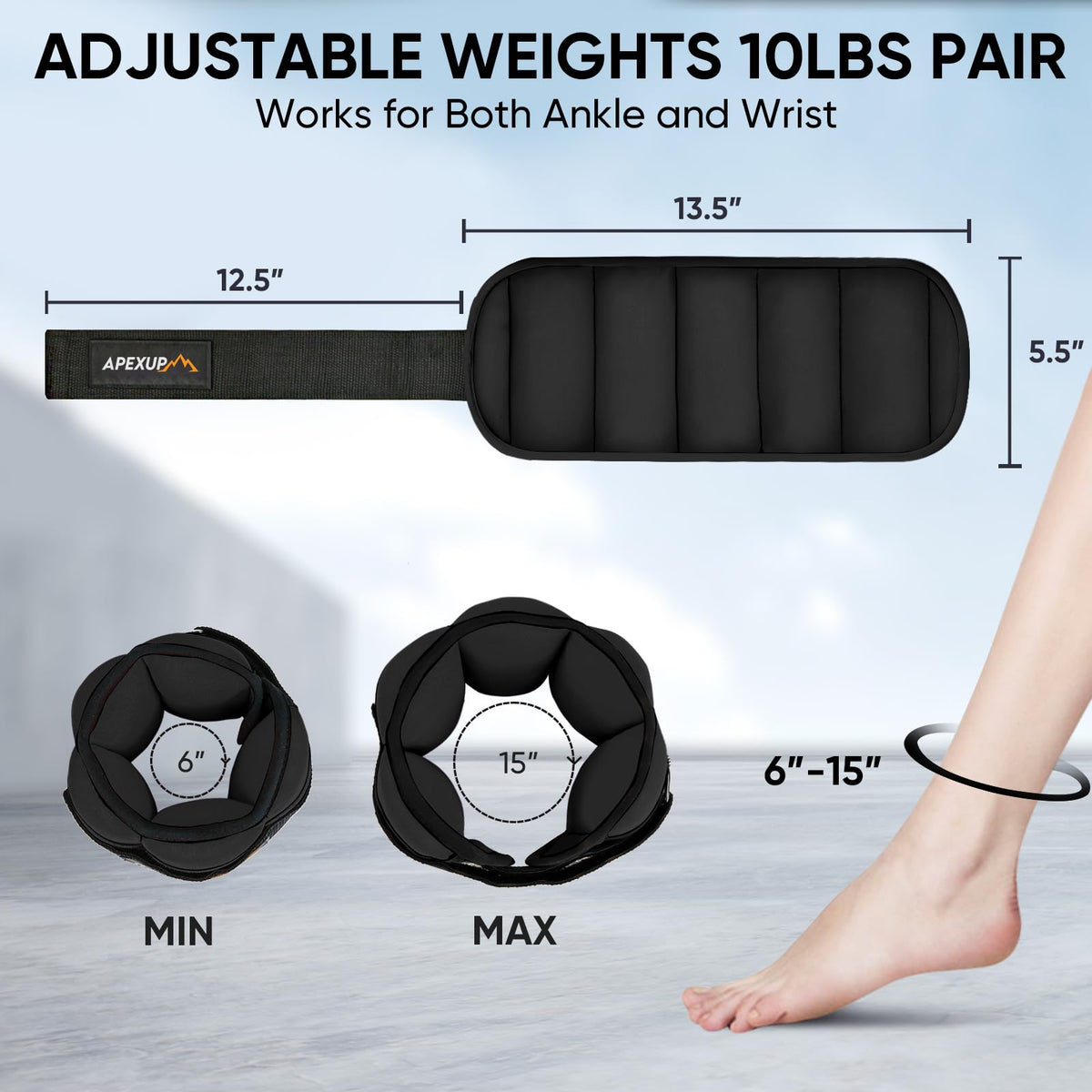 Adjustable Ankle Weights and Weighted Vest M1617