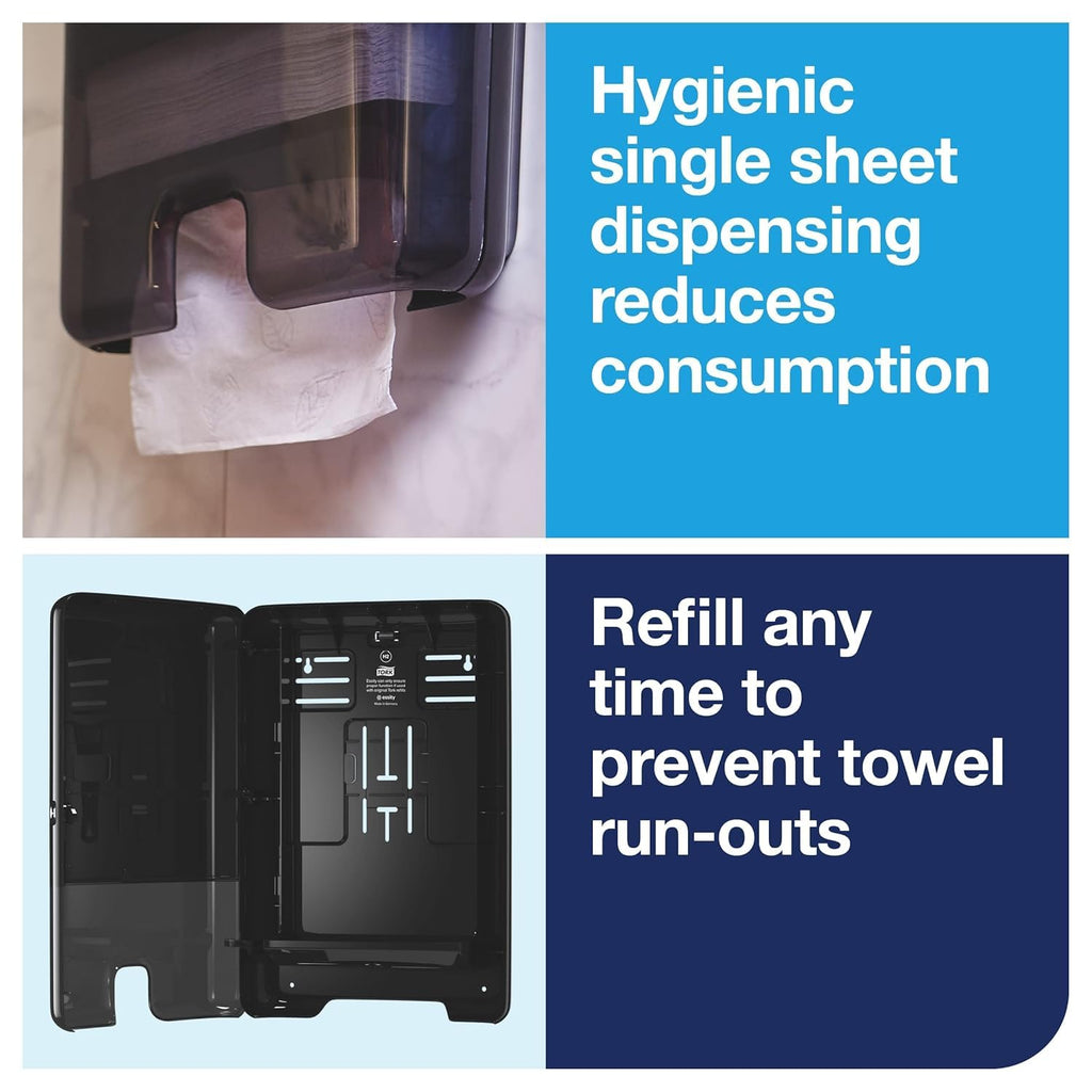 Black Multifold Hand Towel Dispenser with Multifold Hand Towel F826840