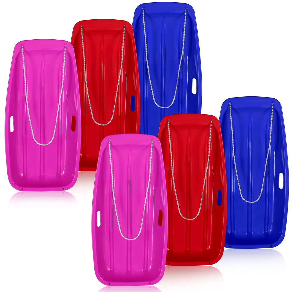 6 Pcs 35 in Plastic Snow Sled G85617