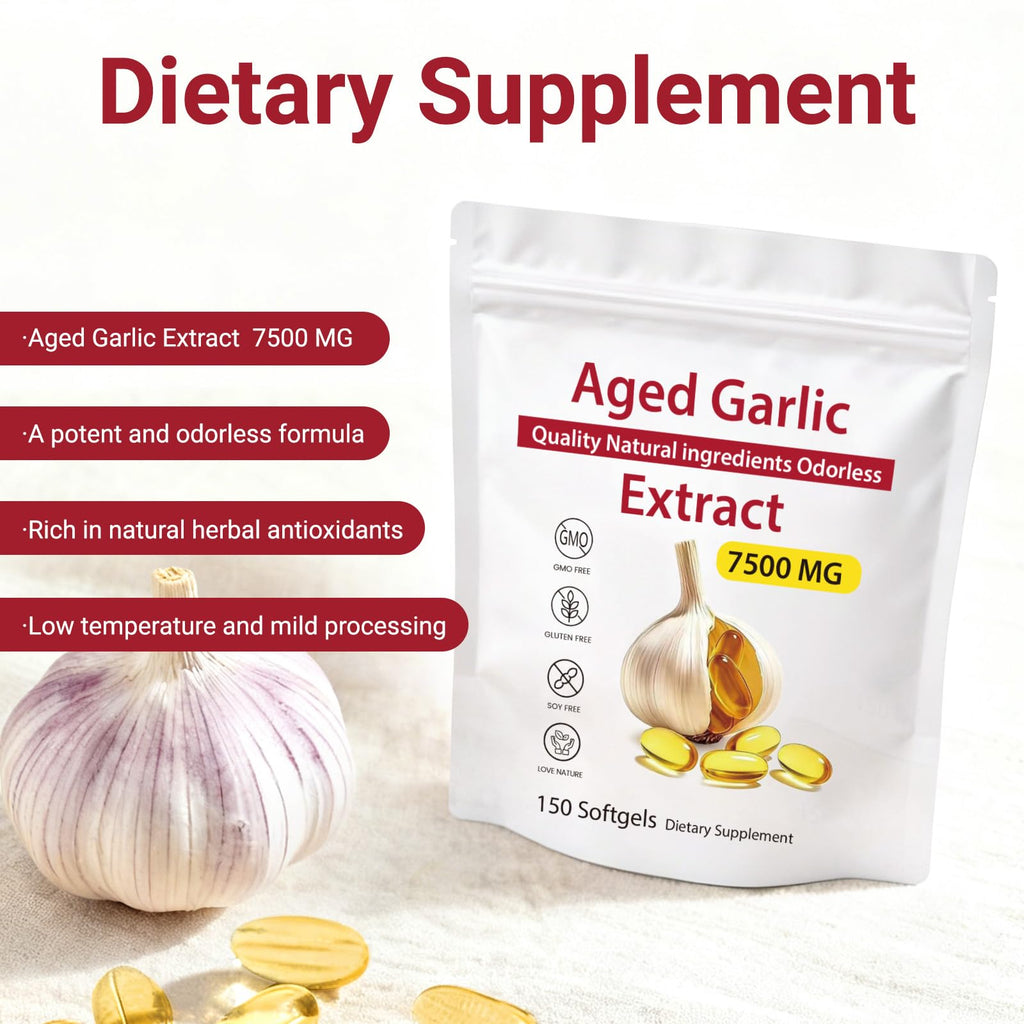 Odorless Aged Garlic Extract 7500mg Softgels G323164