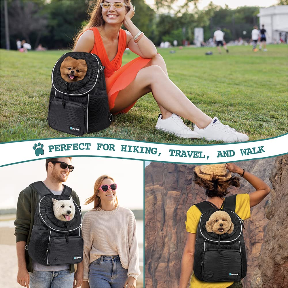 Adjustable Dog & Cat Carrier Backpack, Black Z3331