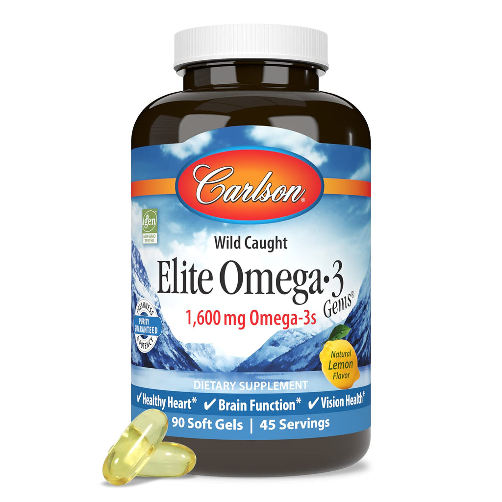 Omega-3 1600 mg Lemon 90 Softgels L246