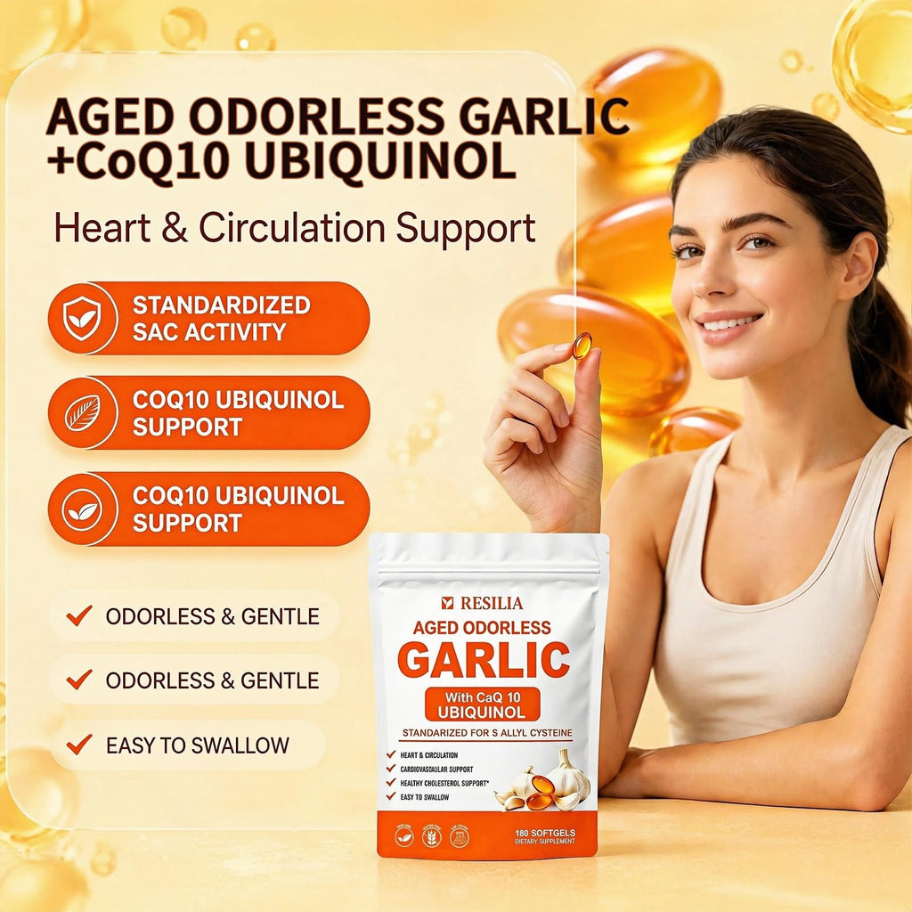 Softgels with CoQ10 Ubiquinol 180 Count I857