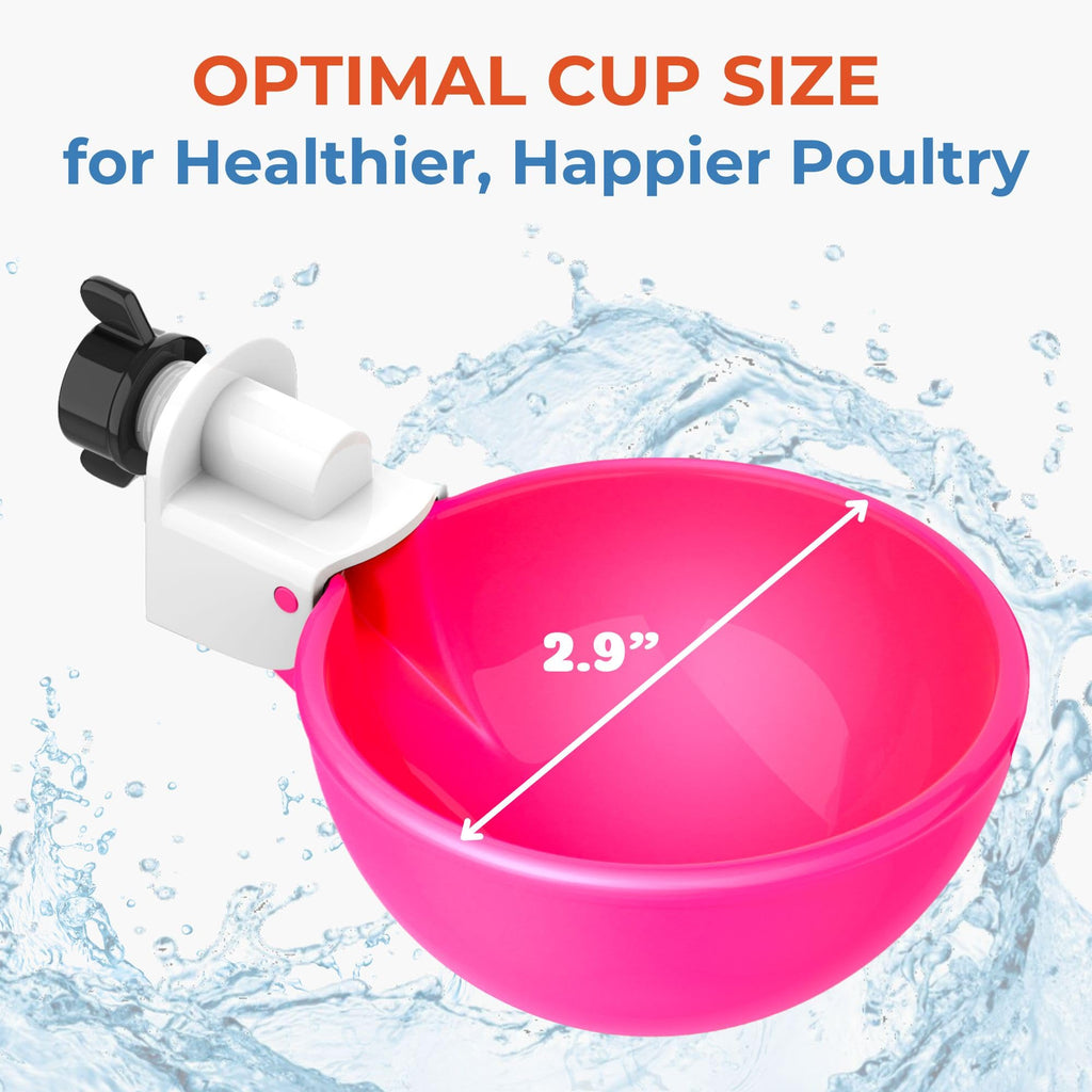 Automatic Chicken Waterer Cups 5 Pack S357
