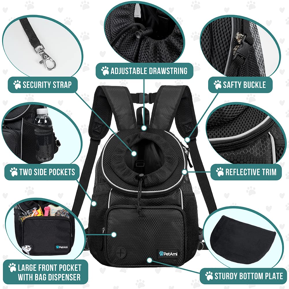 Adjustable Dog & Cat Carrier Backpack, Black Z3331