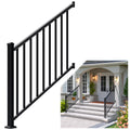 Aluminum Stair Railing Kit, 42 in x 4 ft Black M824041