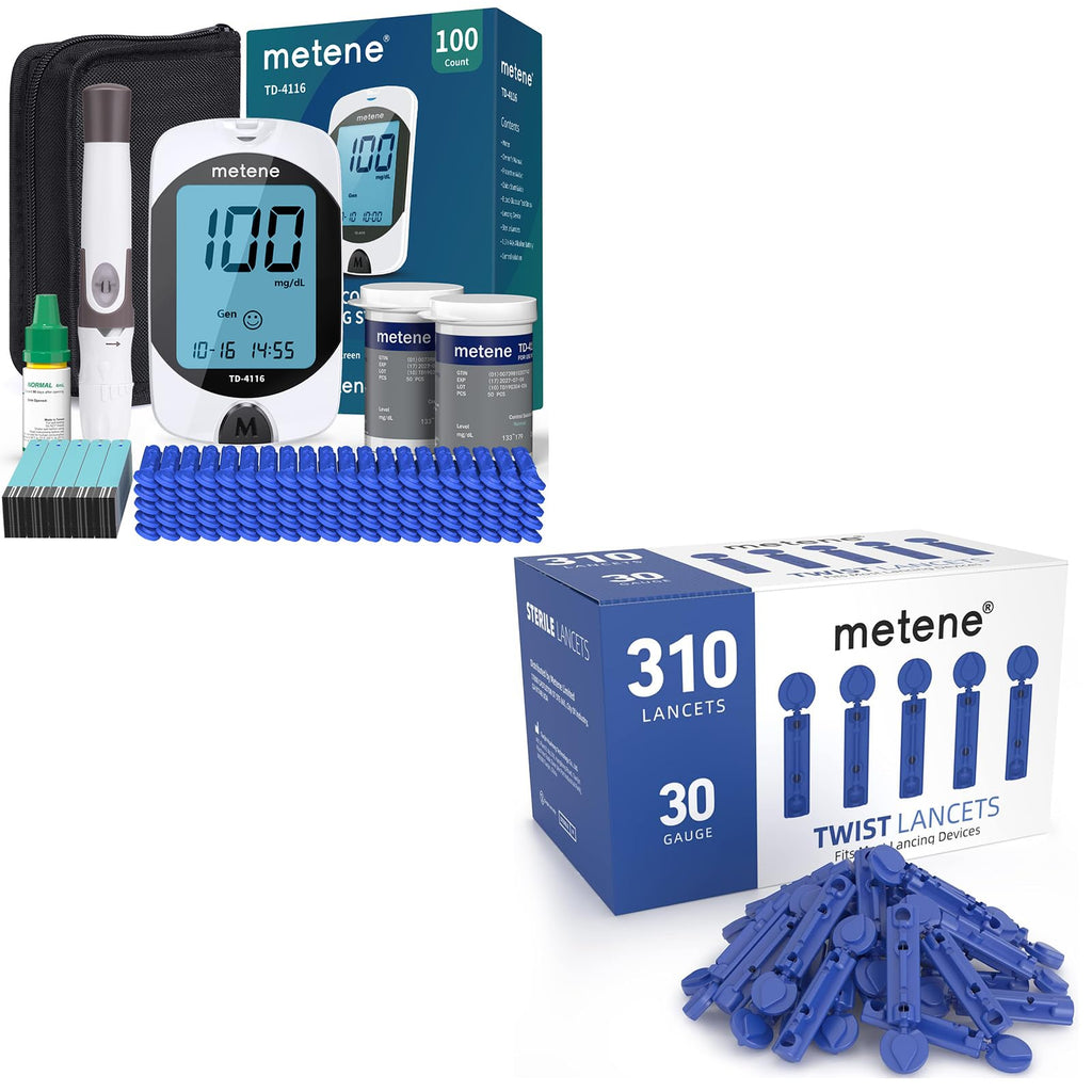 Blood Glucose Monitor Kit & Twist Top Lancets T2282