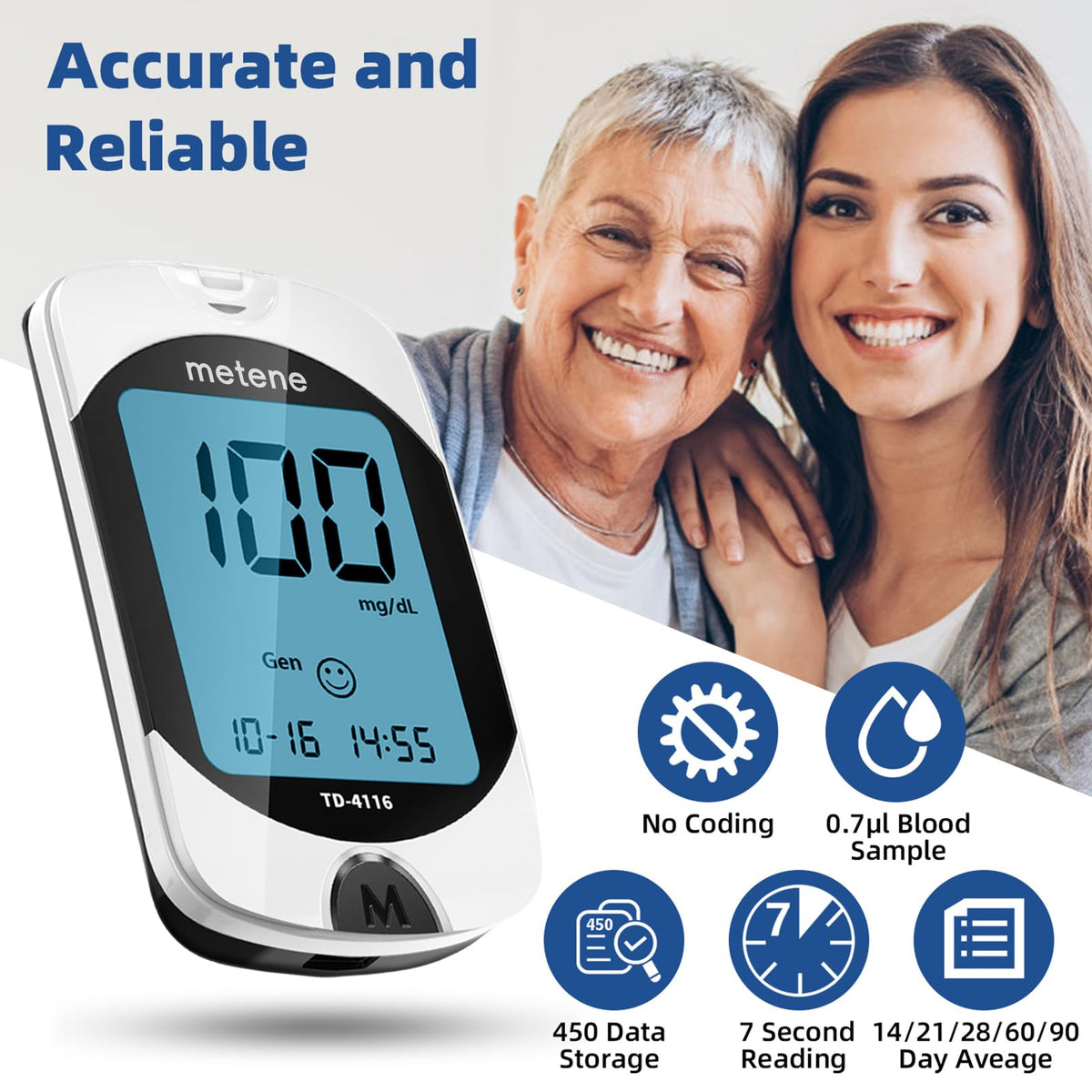 Blood Glucose Monitor Kit & Twist Top Lancets T2282