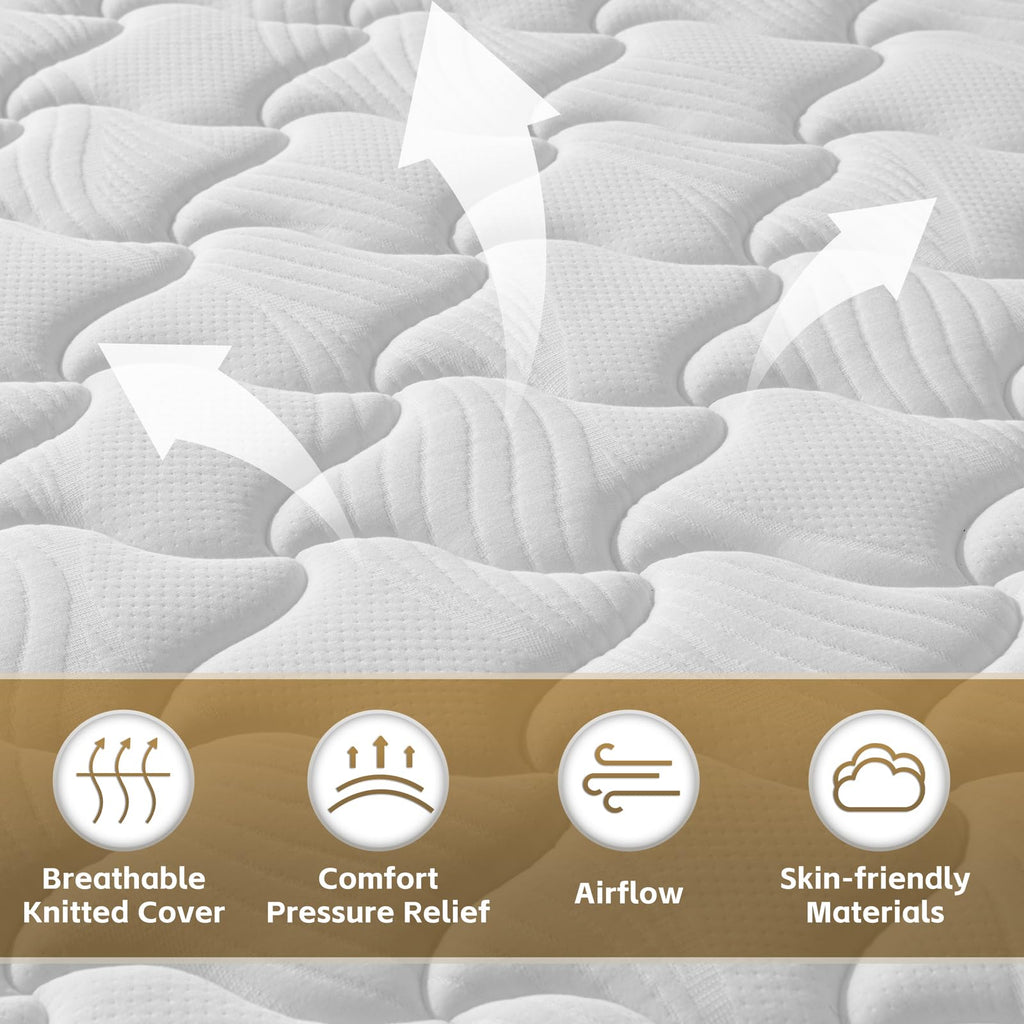 Full Size 12 Inch Hybrid Mattress W4040
