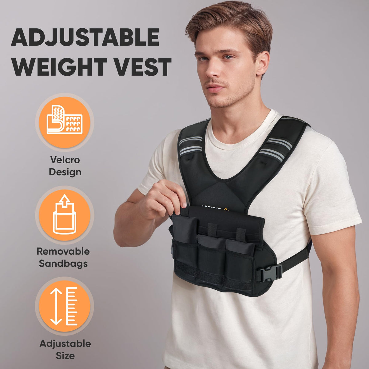 Adjustable Ankle Weights and Weighted Vest M1617