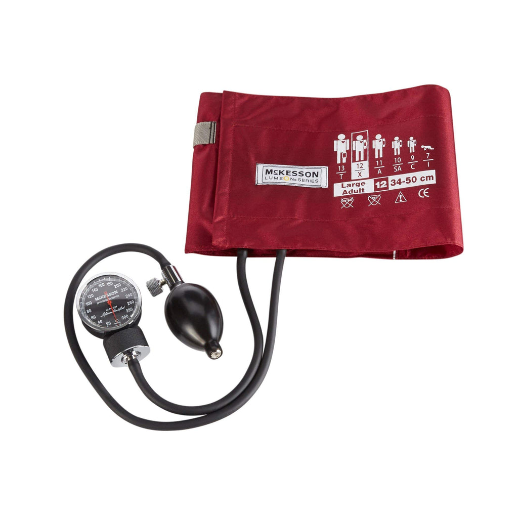 Aneroid Sphygmomanometer, Burgundy, Large, 34-50 cm, 1 ct E427726