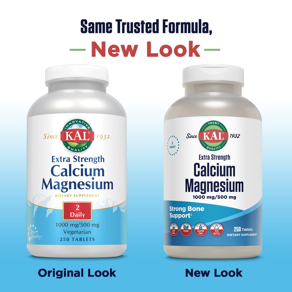 Calcium Magnesium Supplement 250 Tablets Z7700