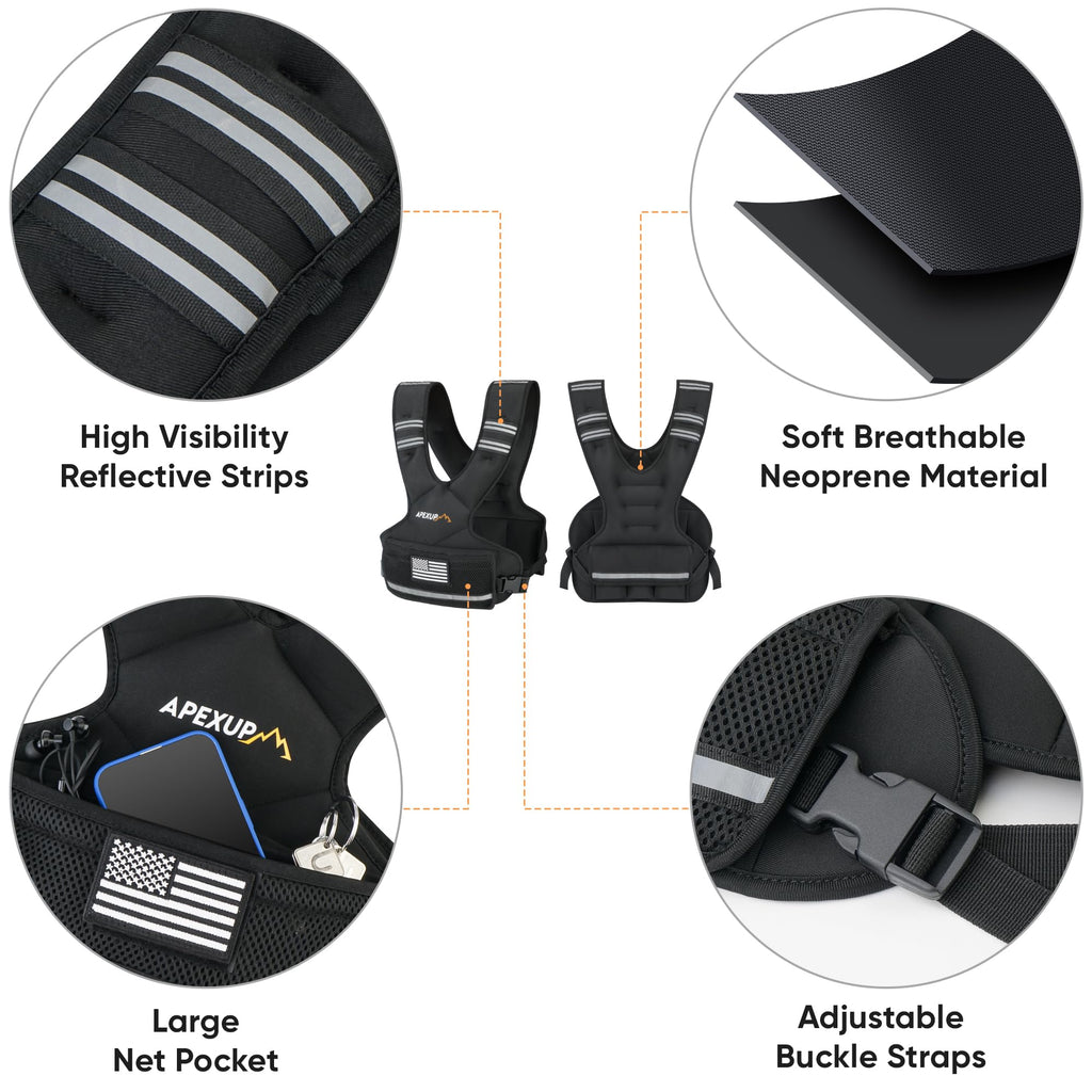 Adjustable Ankle Weights and Weighted Vest M1617