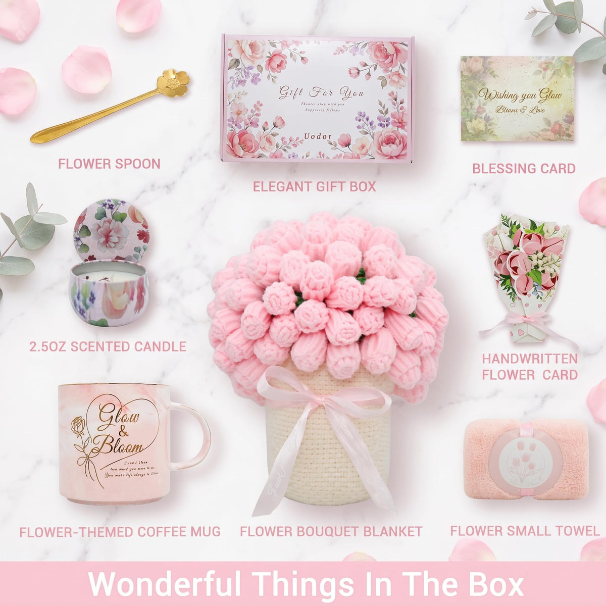 Pink Self Care Gift Basket K63967