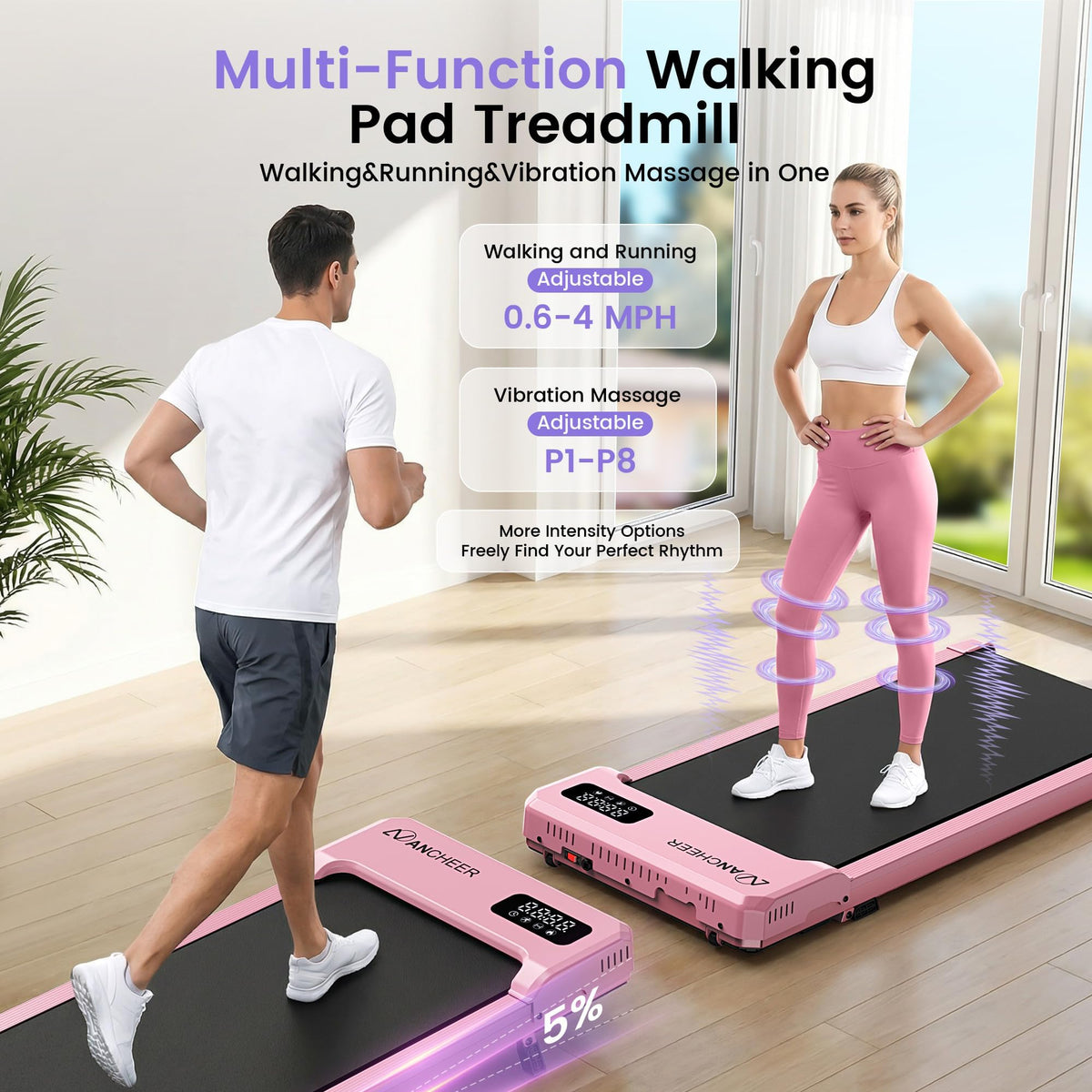 Walking Pad with Incline Treadmill D235177