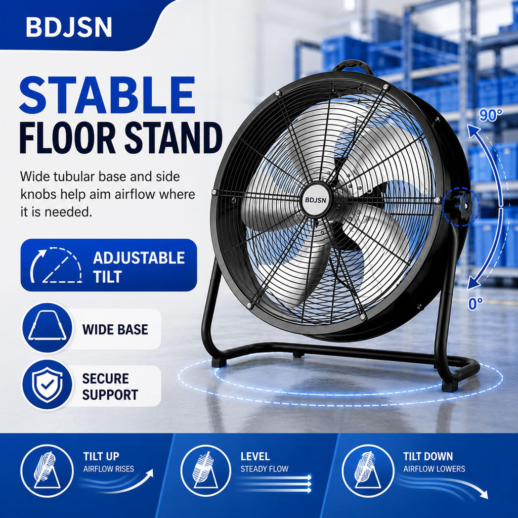 3-speed High Velocity Drum Fan with 5 Aluminium Blades D234147