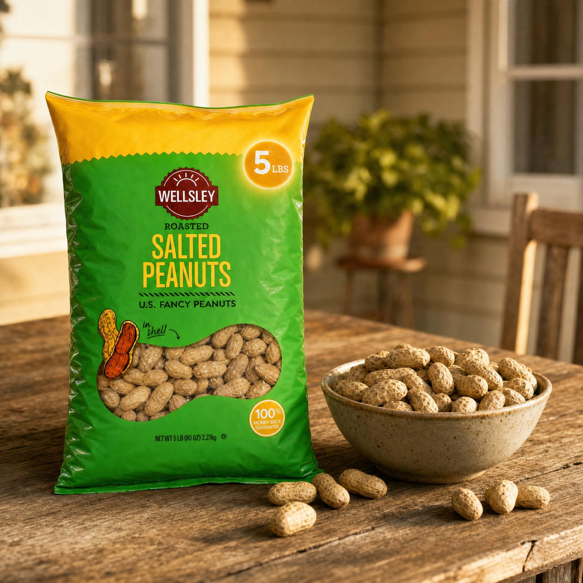 Salted Roasted Peanuts in Shell 5 lb Bag X301523