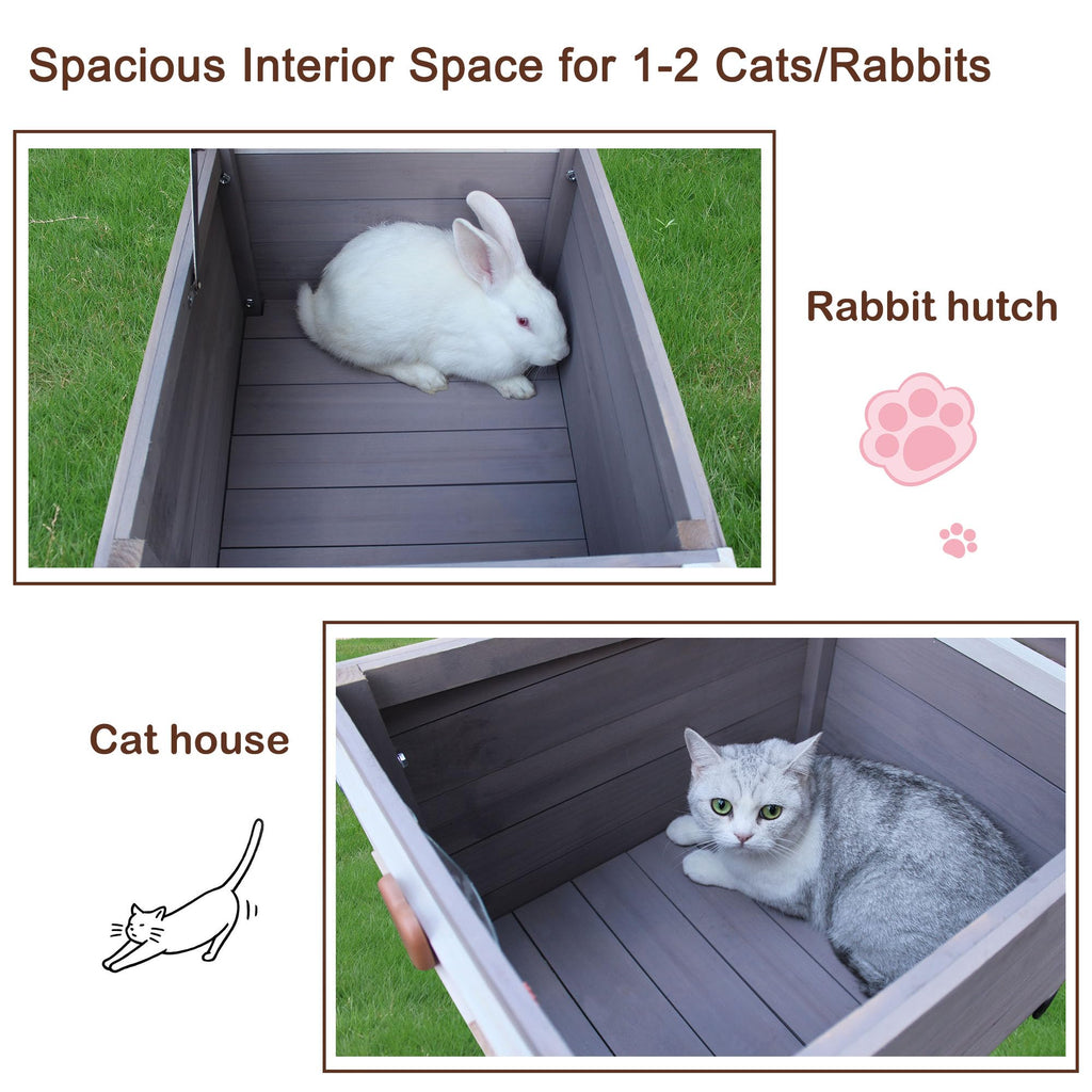 Insulated Outdoor Cat House with Liner E168