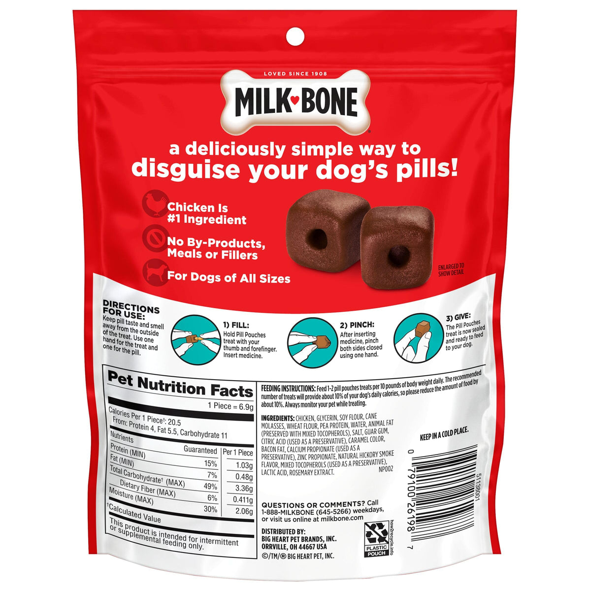 Hickory Smoked Bacon Flavor Pill Pouches V860