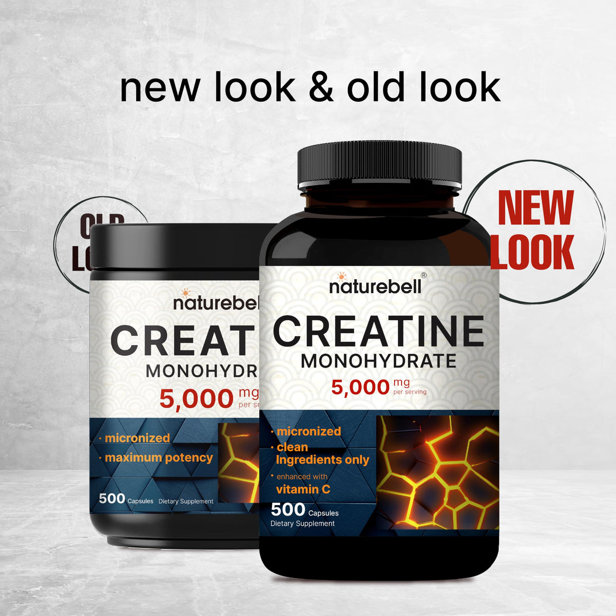 Micronized Unflavored Creatine Monohydrate Capsules 5,000mg 500 Count Q49921