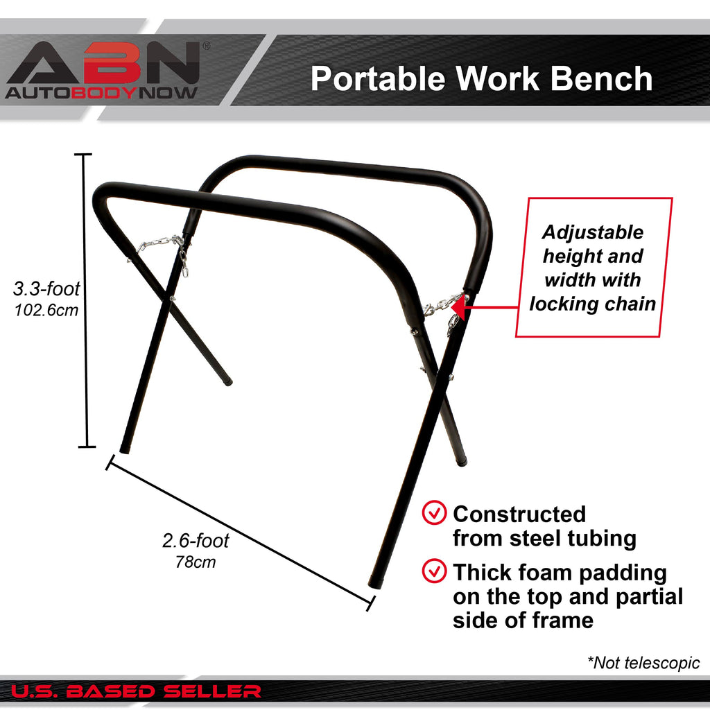 Folding Work Stand 2pk 2000lb Capacity Portable Workbench P810